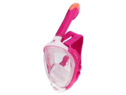 Máscara Snorkeling Vizero Junior Transparente Rosaaquawave