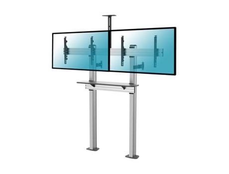 Soporte de videoconferencia para 2 pantallas de TV de 45''-55'' para atornillar