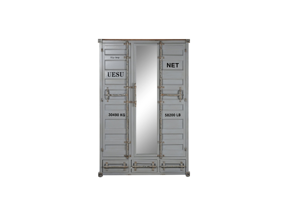 Armário de Metal Cinza, Dimensões 112x46x174cm ALEXANDRA HOUSE LIVING