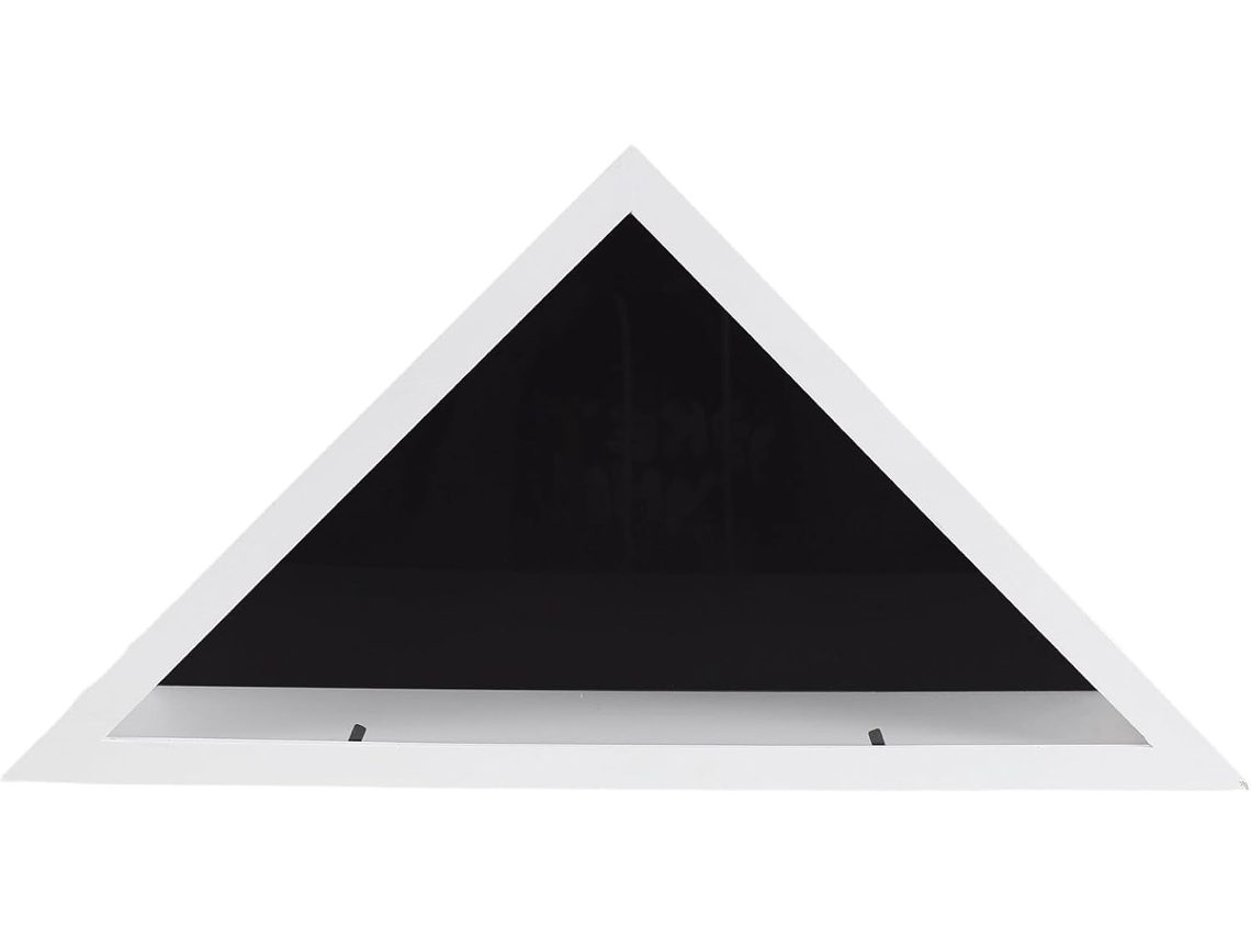 Madera Blanca Forma Bandera Estadounidense Resistente Arañazos Montaje Pared Elegante Triangular Funerales