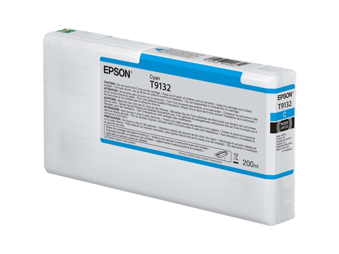 Cartucho de tinta Original EPSON T9132 Cián (200ml) C13T913200