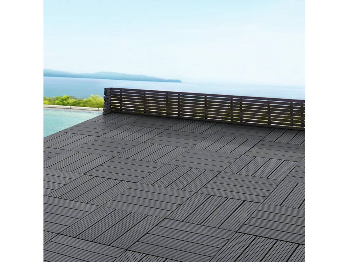 Pavimento Exterior [EN.CASA] (30 x 30 x 2,2 cm - Wpc - Multicolor)