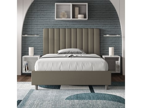 AguedaITYHOME Media Cama Tapizada Sin Somier (120 x 190 cm - Paneles de Melamina y Piel Sintética)