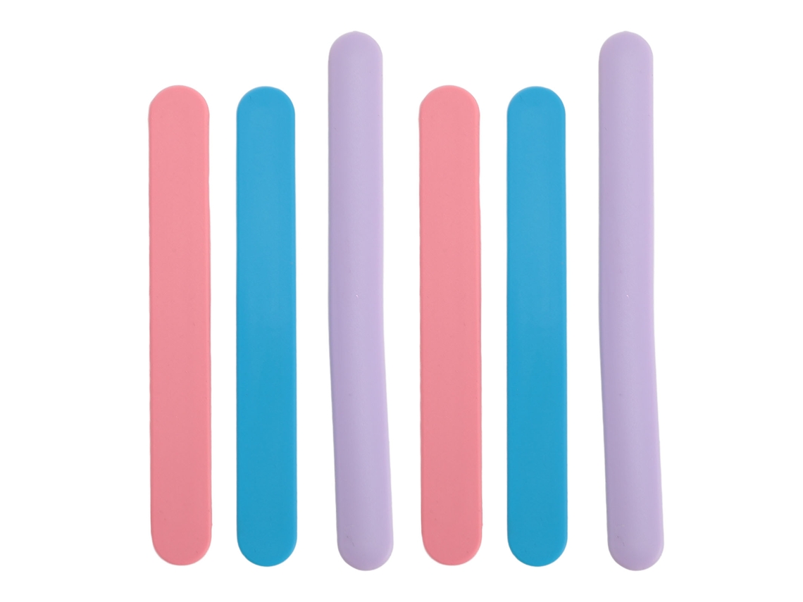 Vlrla-6pcs Silicone Wax Stick Para Cosmetic, Cabelo Removal Mask Stirring