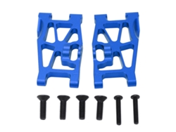Juego De Brazos De Suspensión Delanteros Y Traseros De Aluminio Para Coches Rc Losi Hammer Rey 1/10, Azul Oscuro.