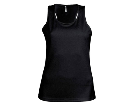Camiseta de Mujer para Deporte PROACT Multideportes Poliéster Negro (M)