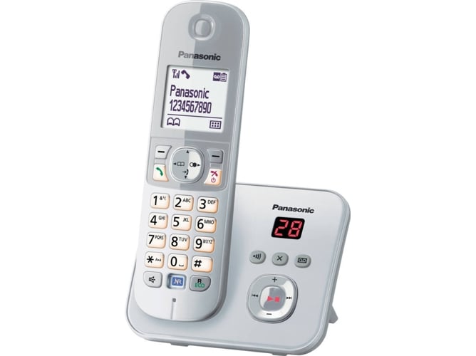 Teléfono fijo PANASONIC KX-TG6821GS plata