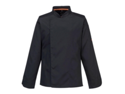 Chaqueta De Manga Larga Stretch Mesh Air Pro Para Cocina Negro / Xxl