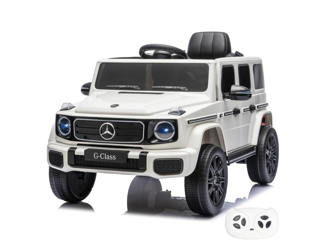Mercedes G580 Vehículo Eléctrico Para Niños 12v 1 A 4 Años - Vehículo A Batería Con Licencia Oficial, Mando A Distancia, Ruedas De Eva Cinturón De