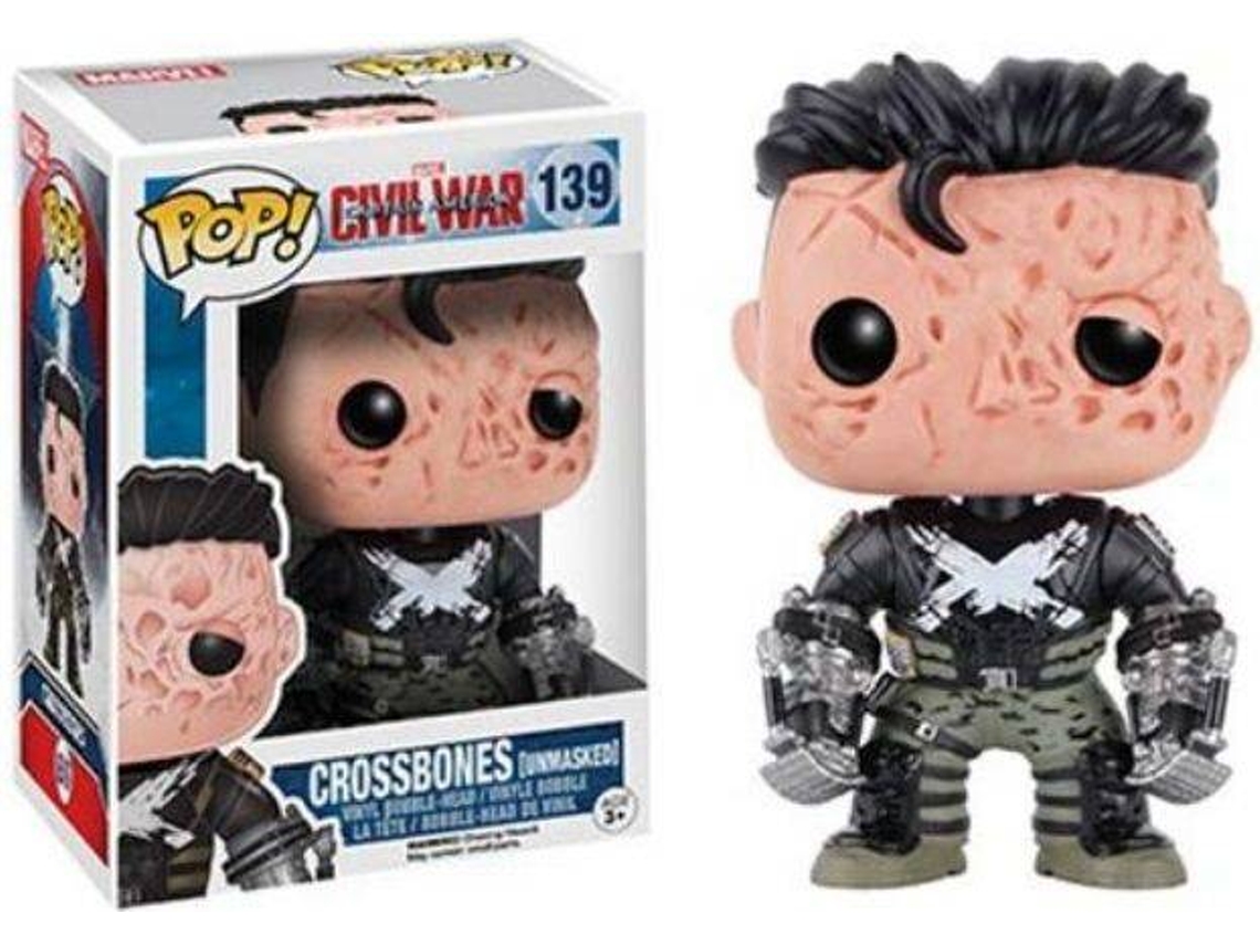 Figura FUNKO POP! Marvel Captain America Civil War - Crossbones (Unmasked)