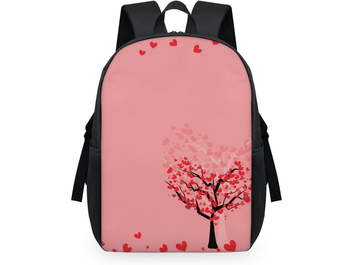 Mochila Tropicallife Diseño Árbol San Valentín Para Niños Niñas Hombres Mujeres Mochila Escolar Informal Po