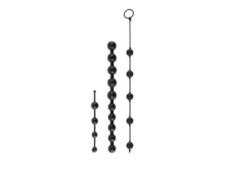 Kit Bolas Anales Principiantes Color Negro ANAL FANTASY COLLECT.