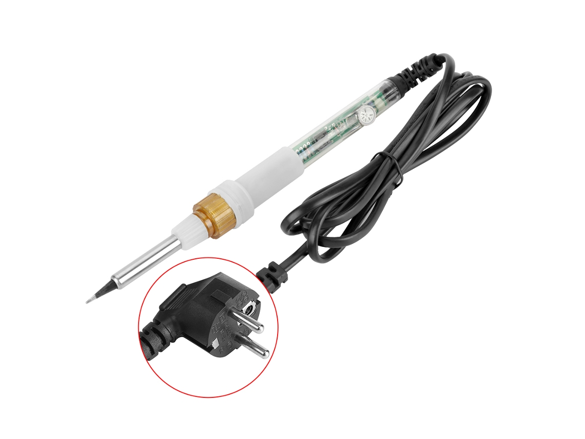 Soldador Eléctrico De Temperatura Regulable Bf-836 De 60 W (200-450 ℃) Con Cable Antideslizante Y Núcleo Cerámico.