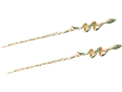 Conjunto De 6 Acessórios De Cabelo Em Formato De Cobra, Estilo Retrô, Elegantes Para Penteados Presos E Looks Femininos.