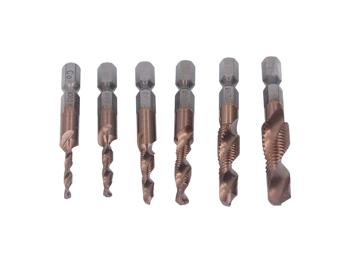 Punta Táctil Hexadecimal Ti Para Herramienta De Perforación De Acero, 6 Piezas M3-m10