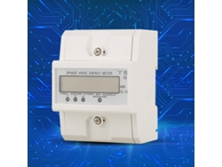 Medidor de energía trifásico de 4 hilos y 220 V para rieles