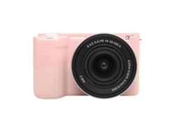 Funda protectora de silicona suave y brillante para Sony Zv e10 II / Zv e10m2, color rosa humo dulce, XIAOMOYU