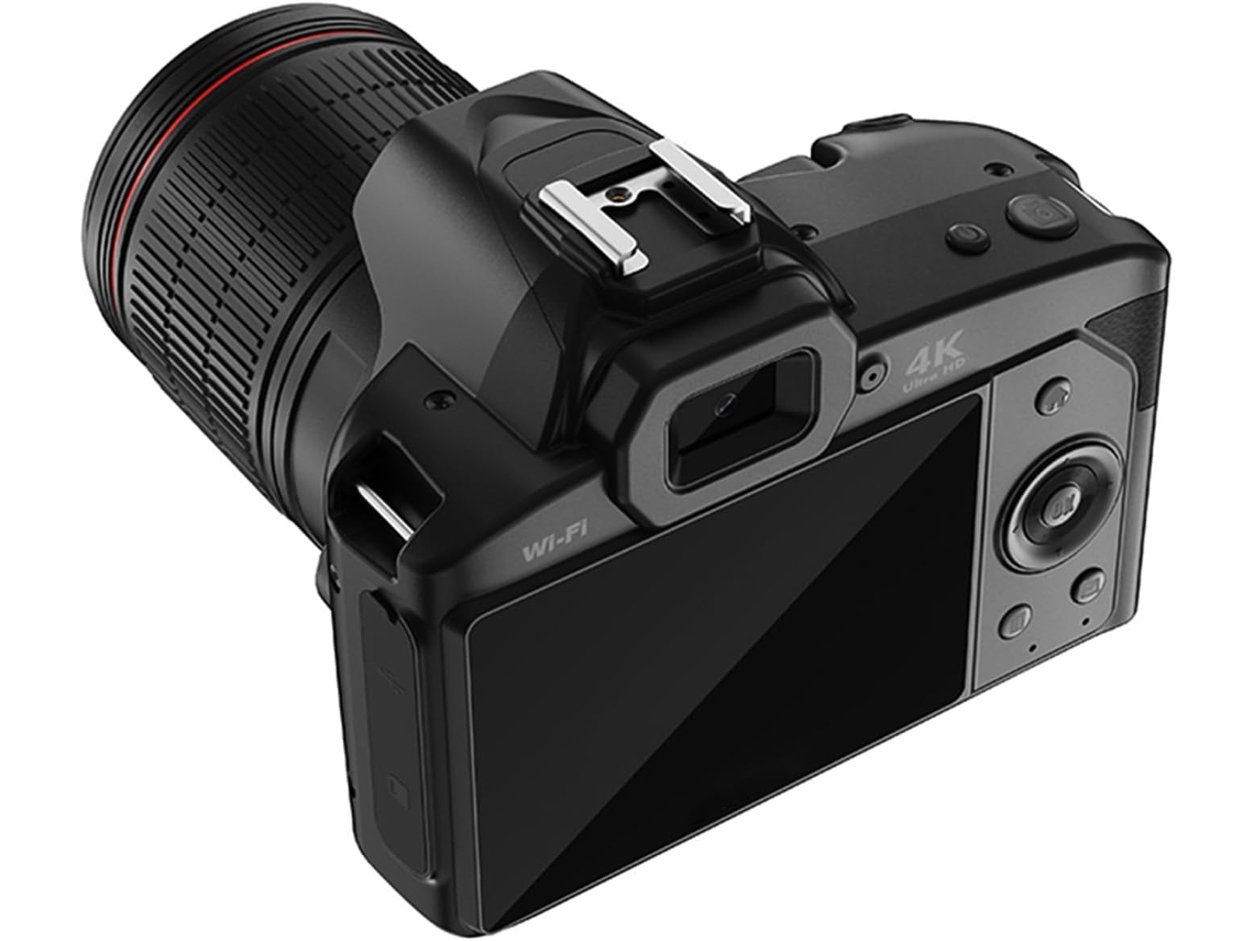 Cámara Digital 4k De 64 Mp Con Doble Lente, Pantalla De 3 Pulgadas Y Zoom.
