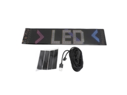 Panel Led Flexible Programable Con Control Por Aplicación, Texto Desplazable, Ideal Para Coches, Tiendas, Bares Y Fiestas.