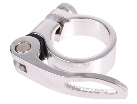 Seat clamp with quick release 31,8 mm silver M-WAVE