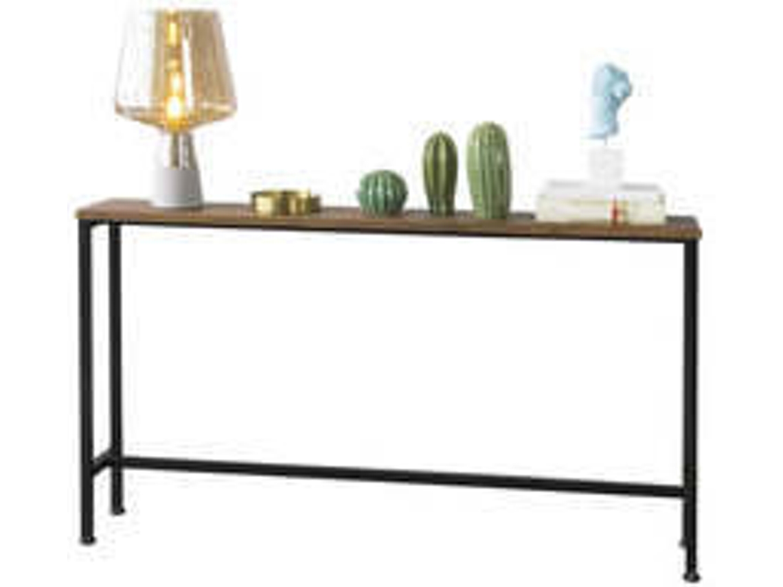 Mesa de Entrada SOBUY (Marrón, Negro - 120x20x65 cm)