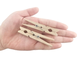 VIVILIYYA 50 Unidades De Pinças De Madeira Para Roupa Com Aproximadamente 7,3 Cm De Comprimento