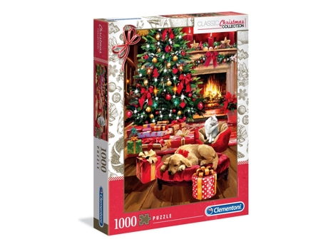 Puzzle CLEMENTONI Christmas by the Fire rompecabezas 1000 pieza(s) Navidad