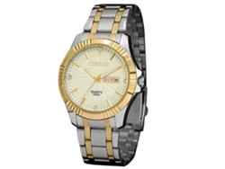 Reloj De Pulsera De Acero Inoxidable Impermeable Casual Fashion Para Hombre (cuadro Blanco)