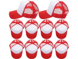 Paquete De 10 Gorras De Béisbol Personalizables Con Transferencia