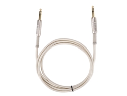 Cable De Extensión De Audio Estéreo Macho A Macho De 6.35 Mm Plateado En Oro, 1.8 M
