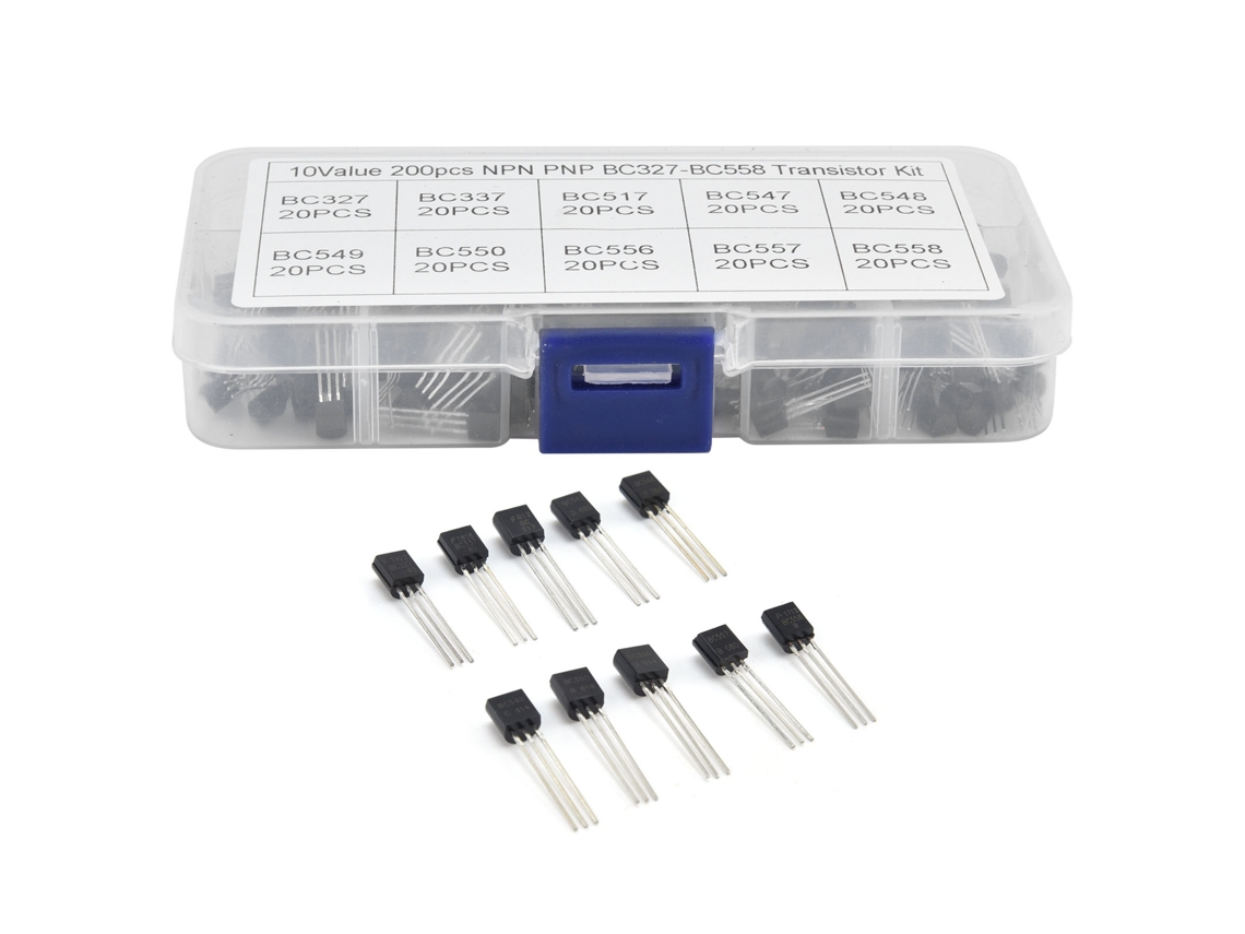 Kit De Transistores Bc327-bc558, 200pcs, 10 Valores, Potencia, Propósito General