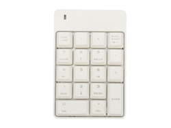 Teclado Numérico Inalámbrico Usb 18key Blanco