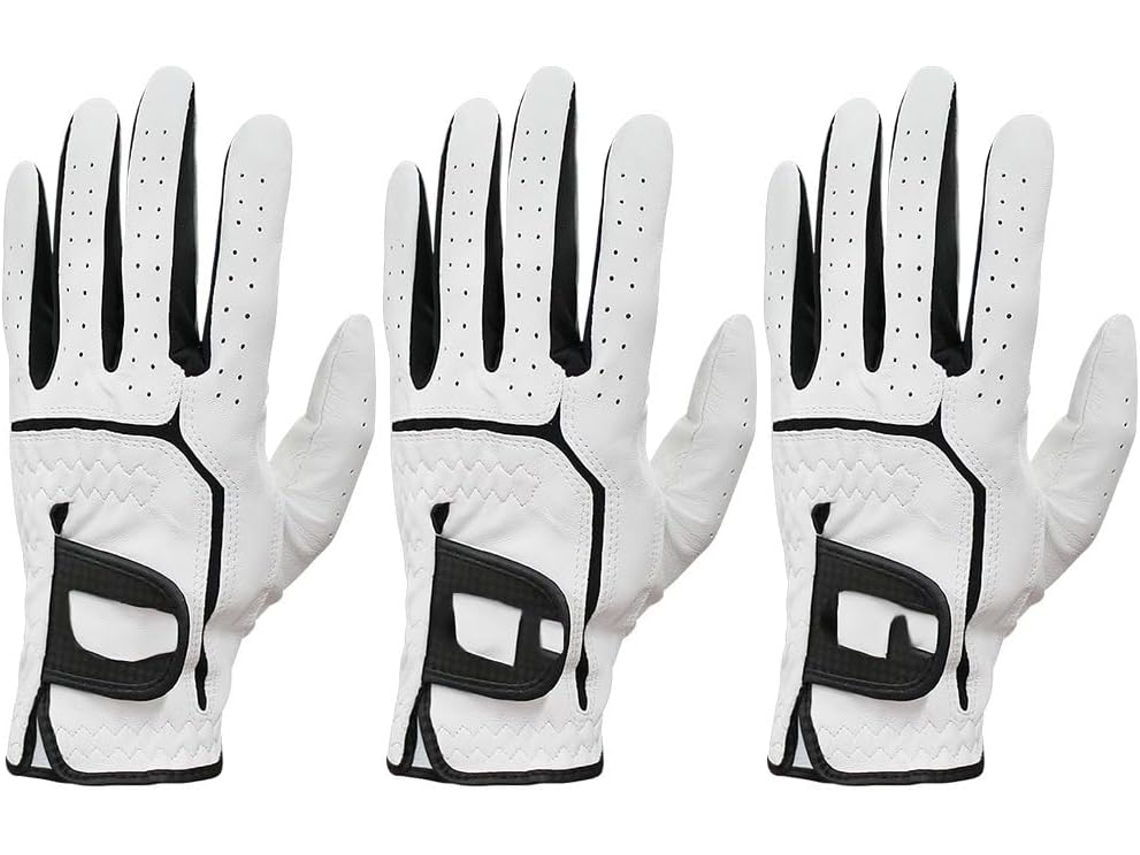 Conjunto de 3 Luvas de Golfe Masculinas, Macias e Antiderrapantes para Mão Esquerda/direita S/MARCA