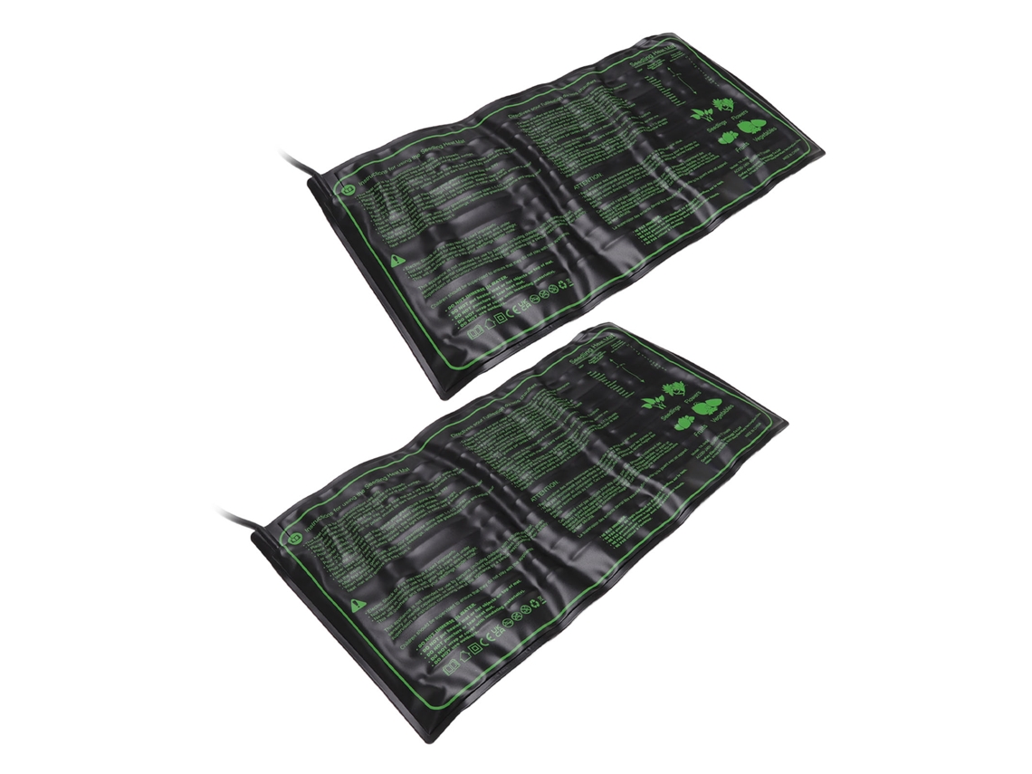 2 alfombrillas térmicas para plántulas (220-240 V, enchufe británico)