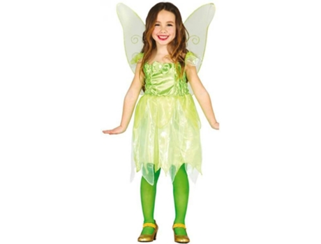 Disfraz de Niña DISFRAZZES Hada Verde Del Bosque (Talla: 5 a 6 años)