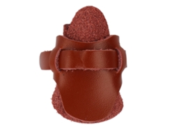 Protector De Pulgar Para Arco, Fabricado En Suave Piel De Oveja, Para Entrenamiento Y Caza Tradicionales, Arco Recurvo Marrón.