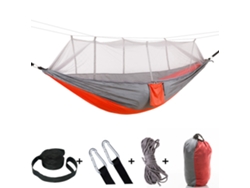 Hamaca De Descanso Chrui Con Mosquitera, 260 X 140 Cm (naranja)