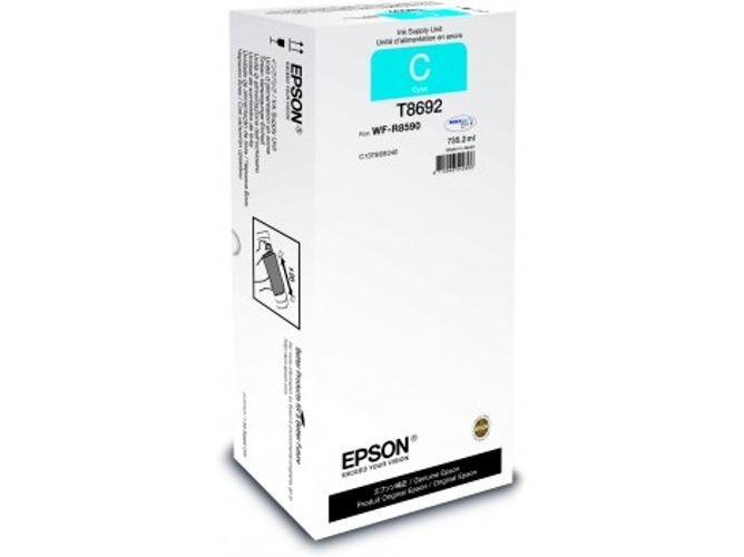 Cartucho de tinta Original EPSON Cián XXL T8692 C13T869240 WorkForce Pro WF-R8590