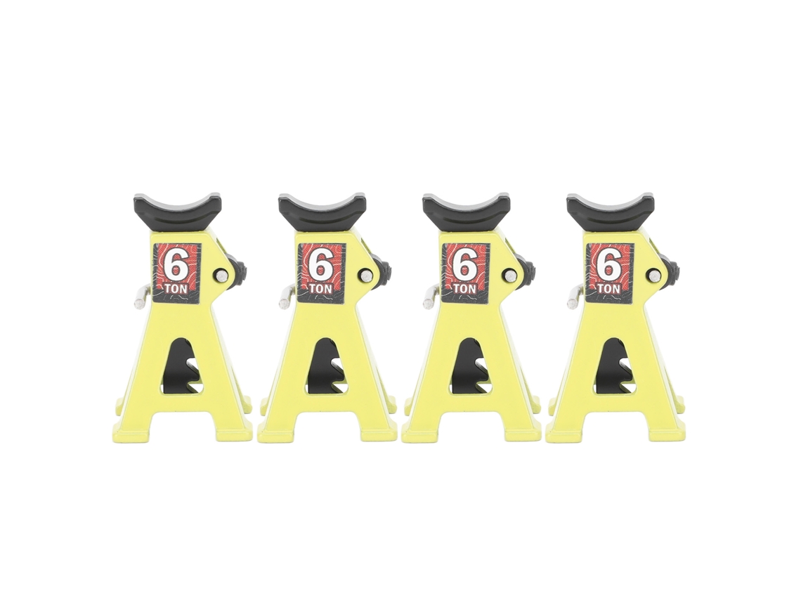 4 Soportes Ajustables Para Minijack, Aleación De Aluminio, Escala 1/24, Para Coche Rc Scx24, Amarillo