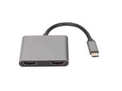 Concentrador De Interfaz Multimedia Hd Usb-c Compatible Con 4k A 60 Hz. Adaptador De Interfaz Multimedia Hd Dual Usb-c