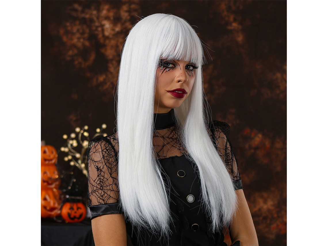 Peluca Realista Para Mujer Para Fiesta De Disfraces De Halloween Y Cosplay