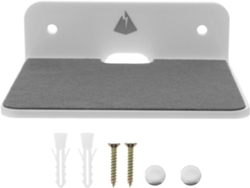 Soporte De Pared De Acrílico Blanco De Gran Capacidad Para Altavoz Inalámbrico Y Teléfono.