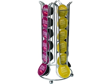 Soporte IBILI Cápsulas de Café (Acero Inoxidable - 33x14,5x14,5 cm)