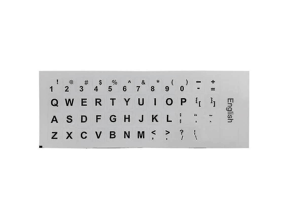 Pegatinas para teclado con letras en inglés para ordenadores de escritorio y portátiles Ly Ebike