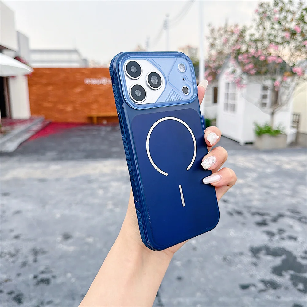 (iphone 11, Azul) Funda Magnética Para Teléfono, Compatible Con Iphone, Funda Protectora A Prueba De Golpes.