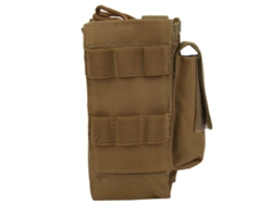 Esta mini radio Molle impermeable en color beige
