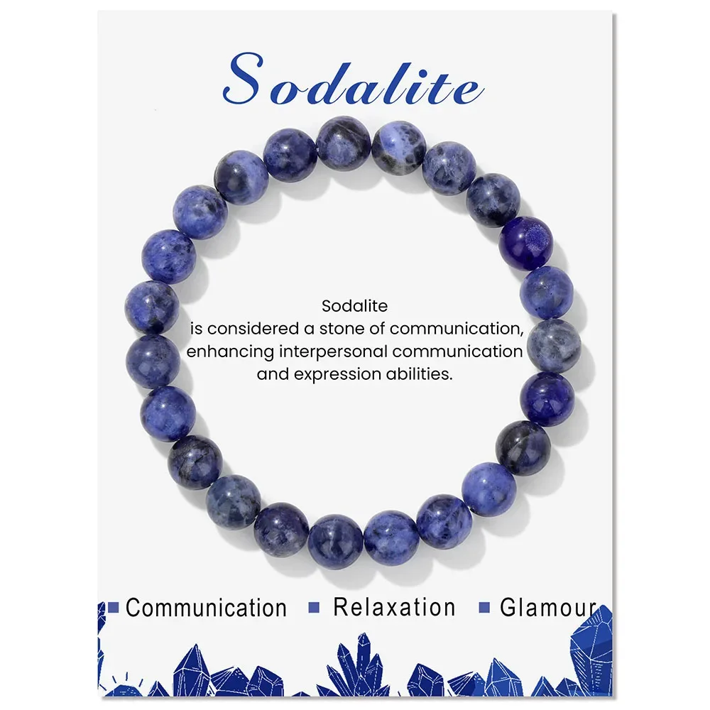 Pulsera De Hematita Magnética Natural (sodalita, 17 Cm), Joyería Para Meditación De Chakras.