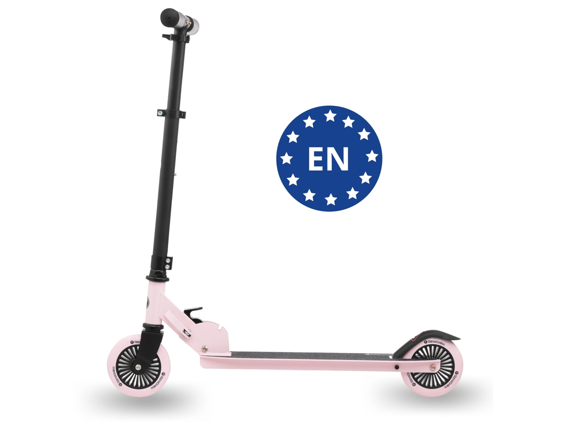 Patinete Infantil Plegable HYPERMOTION, 3-8 años, Carga 40 Kg, Barra Galvanizada Regulable, Ruedas de Poliuretano