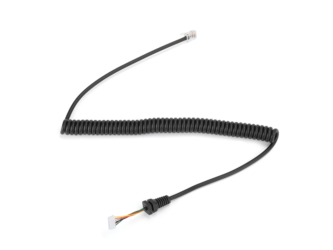 Cable De Micrófono De 6 Pines Para Altavoces De Autorradio Yaesu Ft-7900r Ft-8900r Mh-48