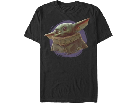 Camiseta Unisexo DEEPSTONE Star Wars Series The Mandalorian The Child Negro (S)